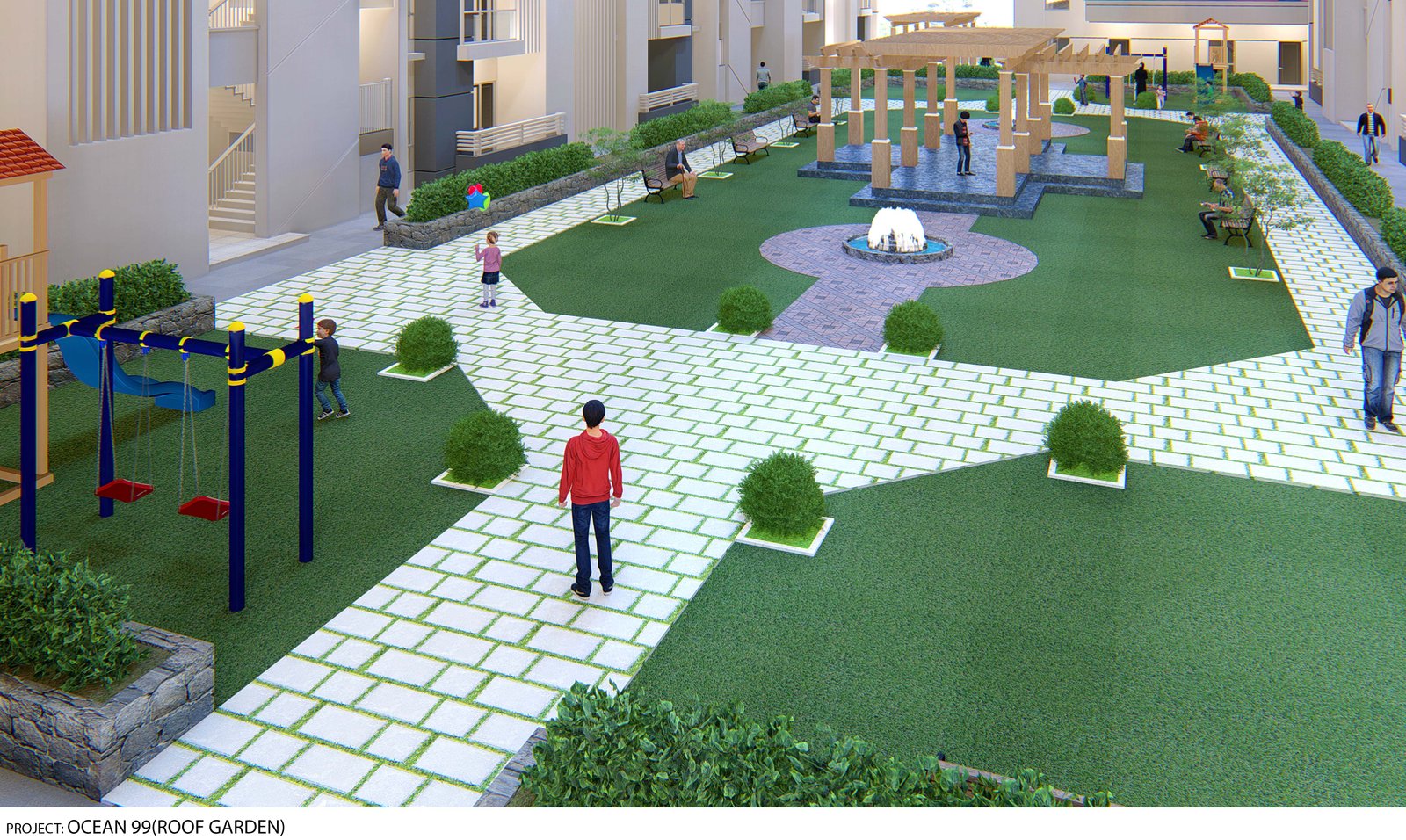 Ocean 99 rooftop garden amenity